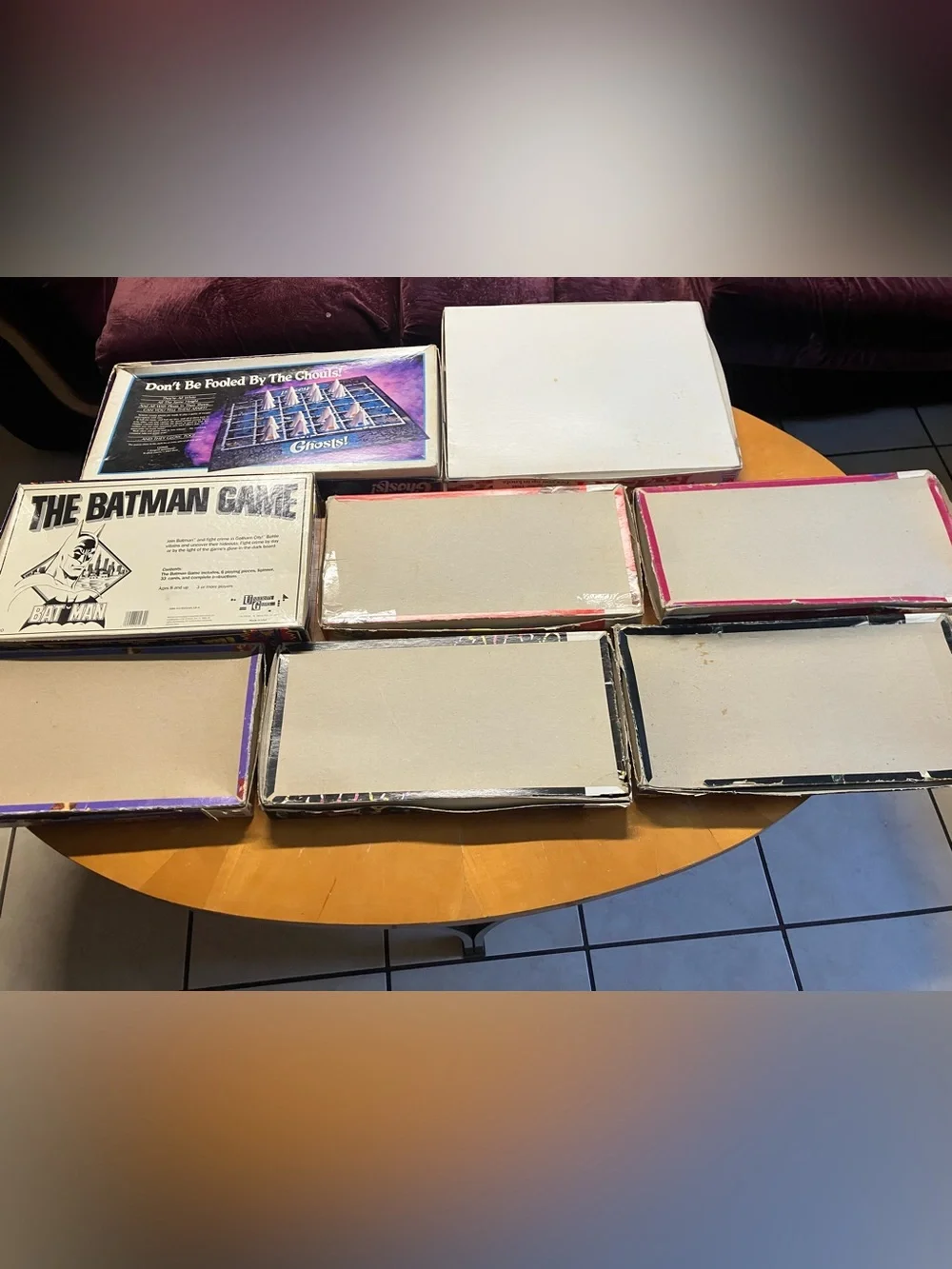 Huge Vintage 80s 90s Retro Board Game Lot of 8 Milton Bradley Batman